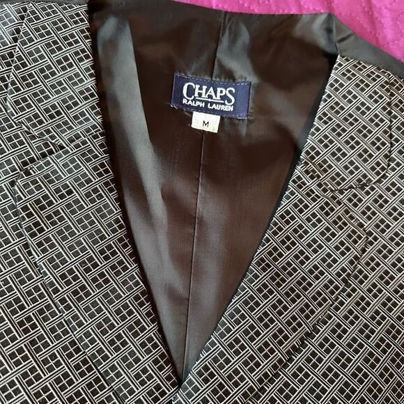 Champs Ralph Lauren, tux best - medium- gray/black geometric patterns - Picture 3 of 4